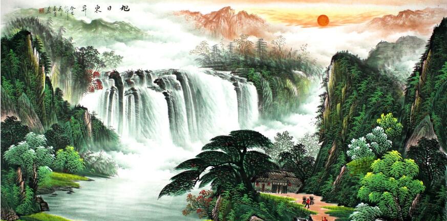 英思杰科技有限公司聚財風(fēng)水文化背景墻設(shè)計