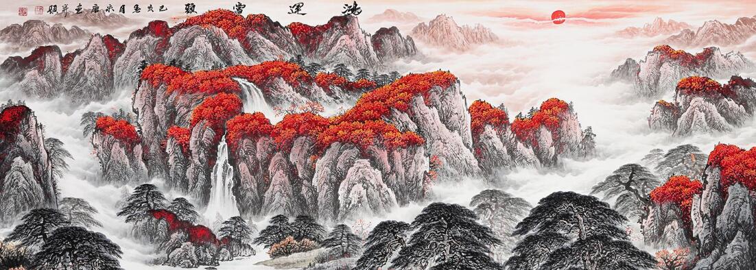 天睿空間科技股份有限公司聚財風(fēng)水文化背景墻設(shè)計