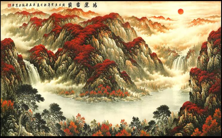 新城熱力有限公司聚財風(fēng)水文化背景墻設(shè)計