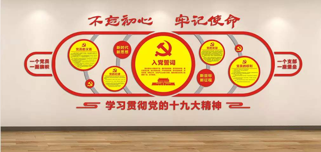 黨建文化墻社區(qū)企業(yè)黨建文化墻黨建教育基地設(shè)計圖片