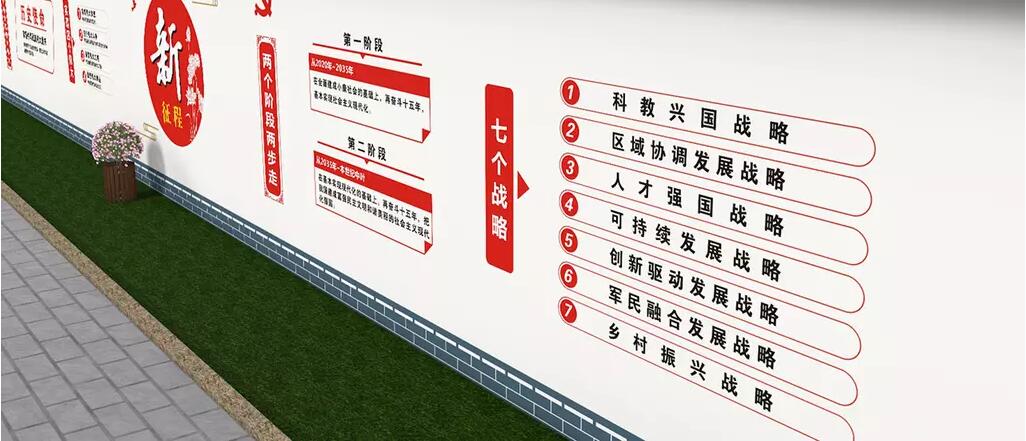 居委會黨建室外文化墻設計方案