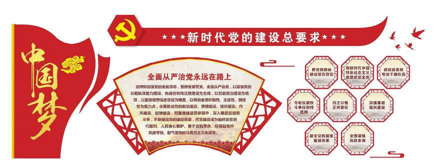 中國夢黨建文化墻設(shè)計方案