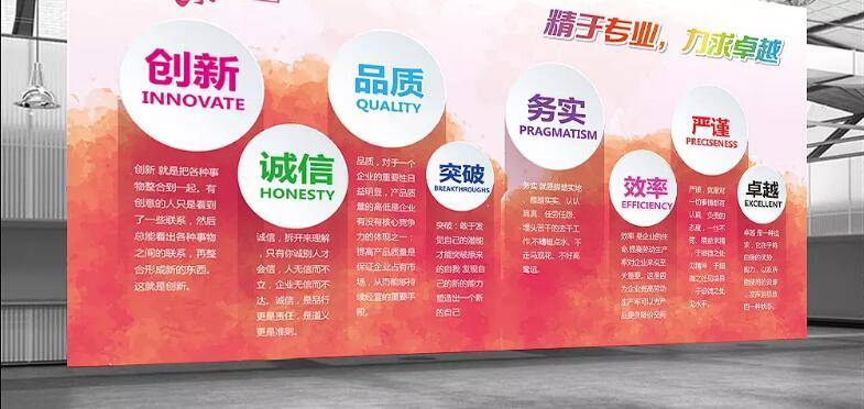 上海恒安康有限公司文化墻展板設計方案