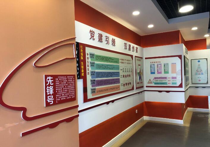 農(nóng)業(yè)銀行走廊黨建文化墻設計制作方案
