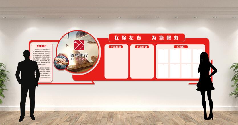 晉城銀行服務(wù)文化墻主題