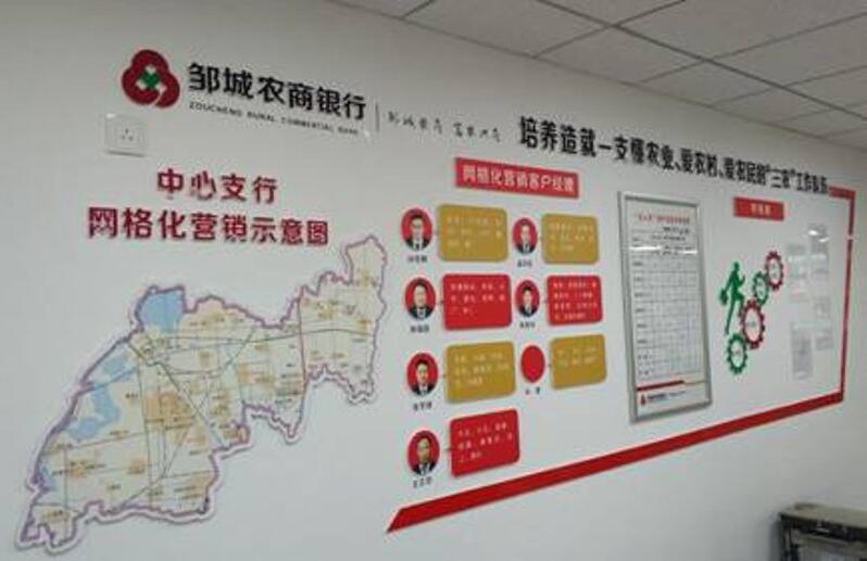 鄒城農(nóng)商銀行服務(wù)文化墻主題