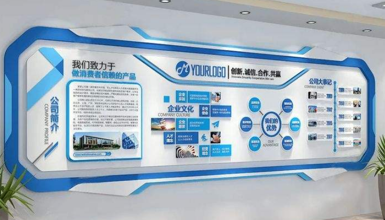投資企業文化墻地產設計效果圖
