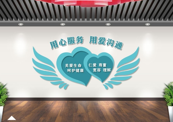 醫(yī)院科室文化墻效果圖