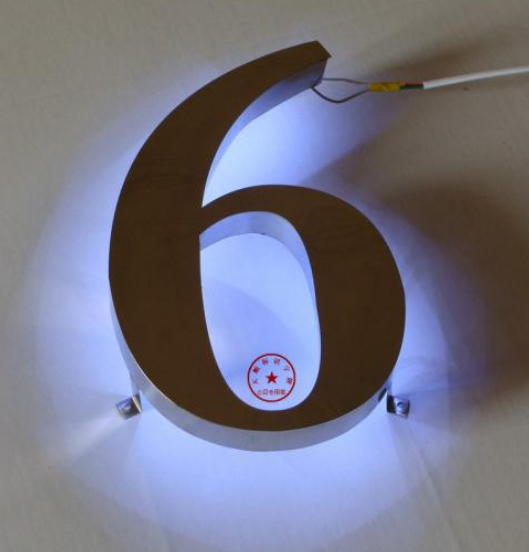 led廣告燈箱字招牌發(fā)光字 防水不銹鋼背打光