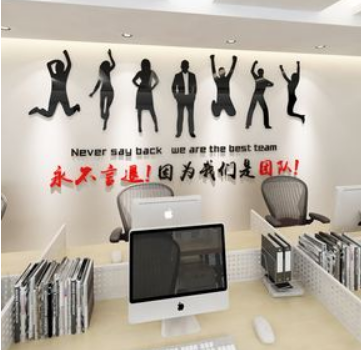 立體公告欄照片墻 3d 員工風(fēng)采文化墻亞克力公司辦公室
