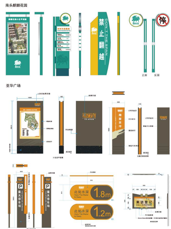 商場樓層導(dǎo)視牌制作2