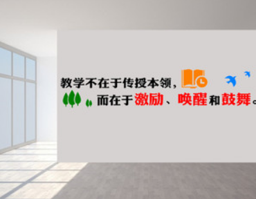 師德語文學(xué)校教師辦公室裝飾墻貼亞克力激勵標(biāo)語貼紙貼畫3d立體
