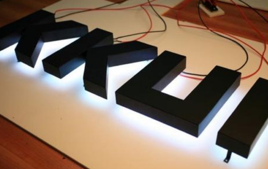 精工無縫不銹鋼發光字 背打光不銹鋼字加透明亞克力led發光字