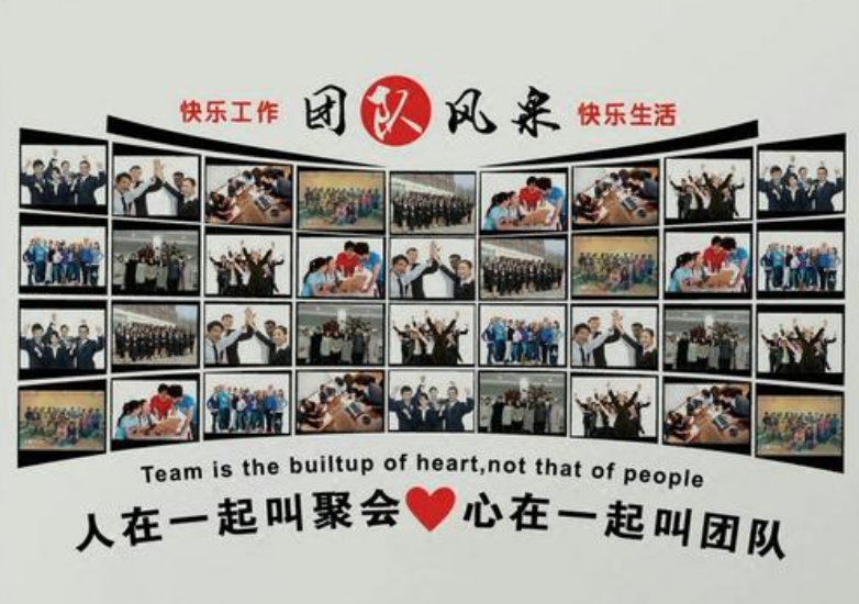 公司辦公室員工團(tuán)隊(duì)風(fēng)采照片勵志墻貼企業(yè)文化墻激勵