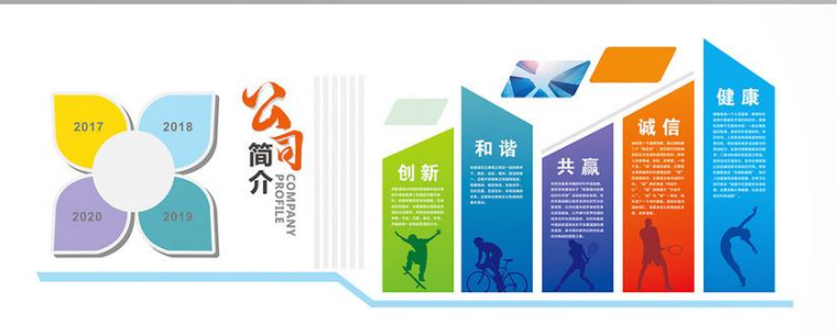 大氣現代時尚簡潔企業文化墻