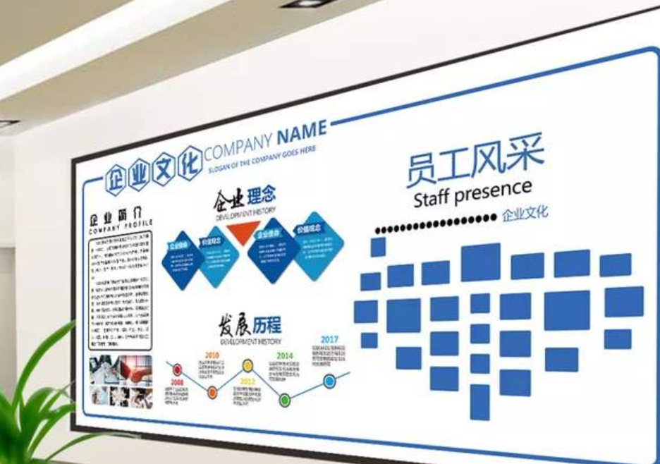 簡約微立體企業(yè)文化墻企業(yè)展板