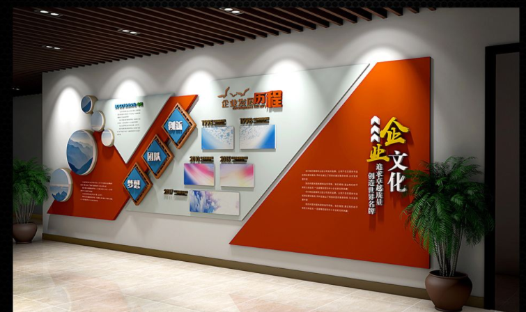 高端創(chuàng)意集團企業(yè)文化墻