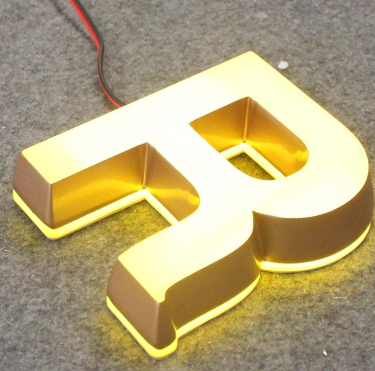 新款戶外不銹鋼發光字門頭定做亞克力平面led燈
