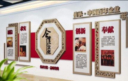 辦公室走廊企業環保節能文化墻設計圖片