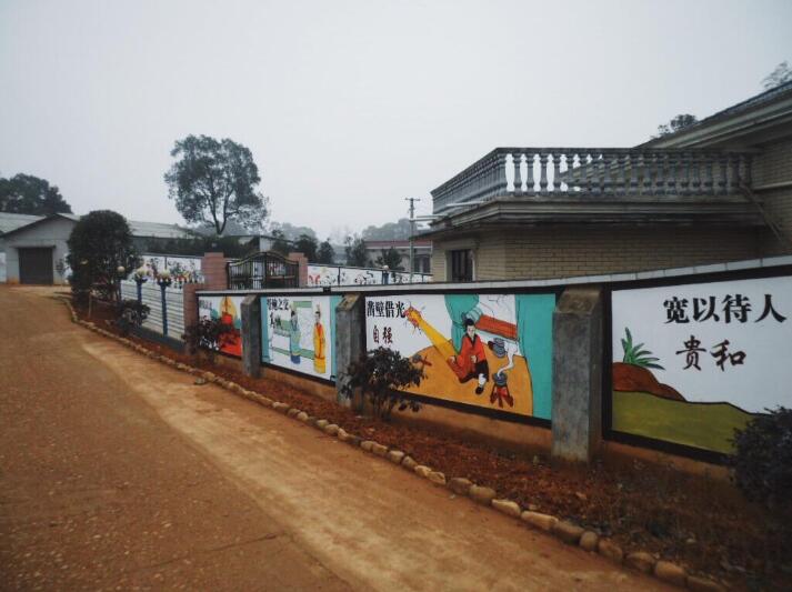 特色街道文化墻彩繪制作效果圖