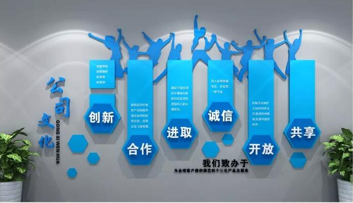 企業文化文化墻制作效果圖
