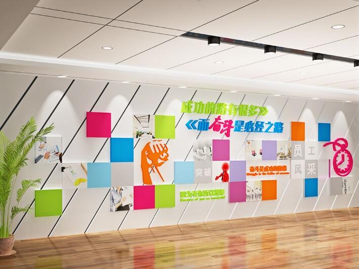 企業文化文化墻制作效果圖