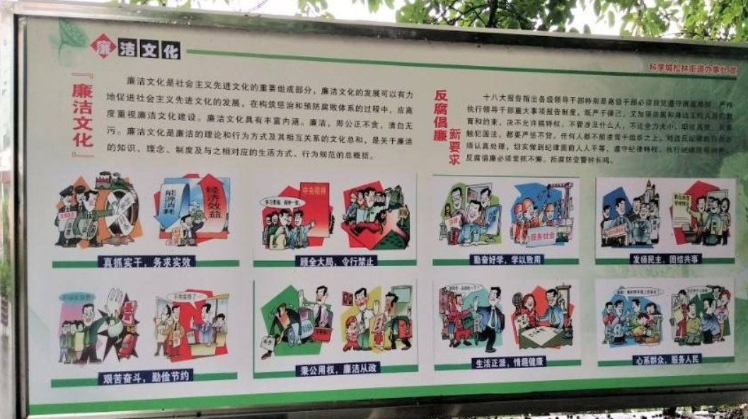 平山區崔東街道辦事處合峰社區廉政文化墻