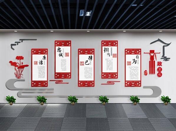 校園黨建文化墻制作效果圖