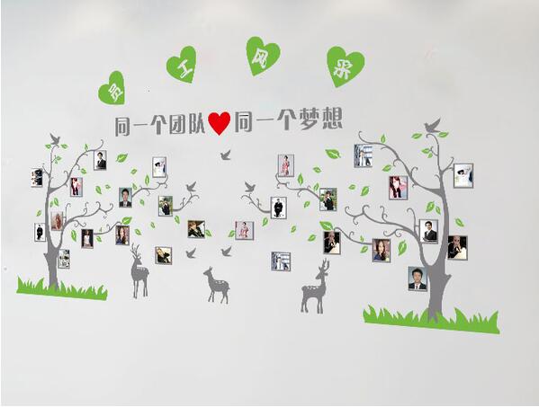 團隊風(fēng)采文化墻制作效果圖
