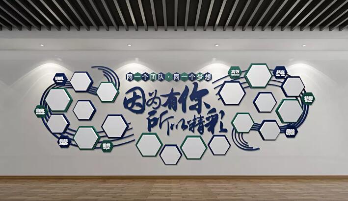 團隊風(fēng)采文化墻制作效果圖