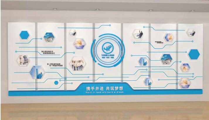 團隊風(fēng)采文化墻制作效果圖