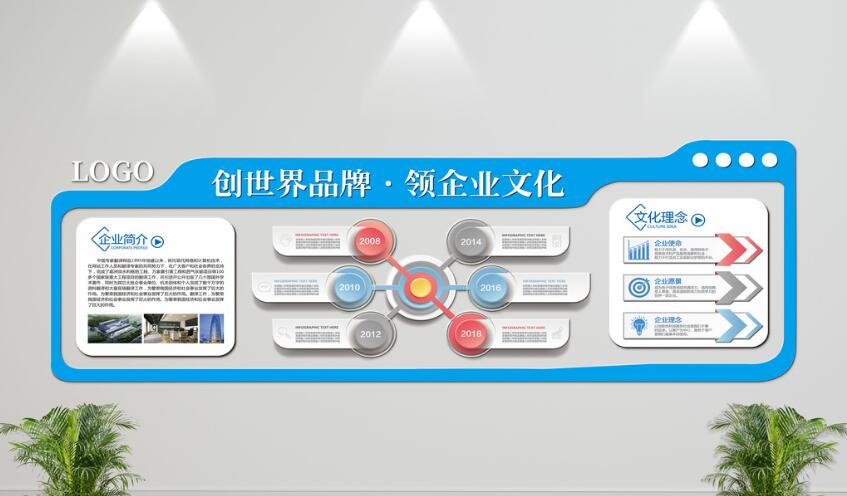 立體企業文化墻制作效果圖