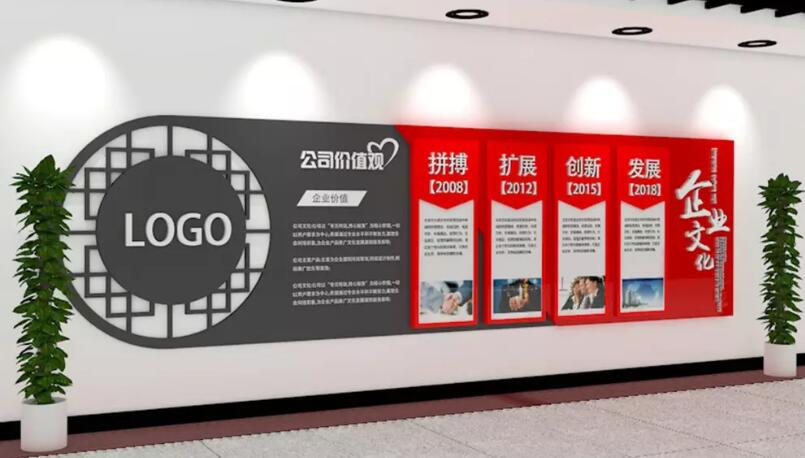 立體企業文化墻制作效果圖