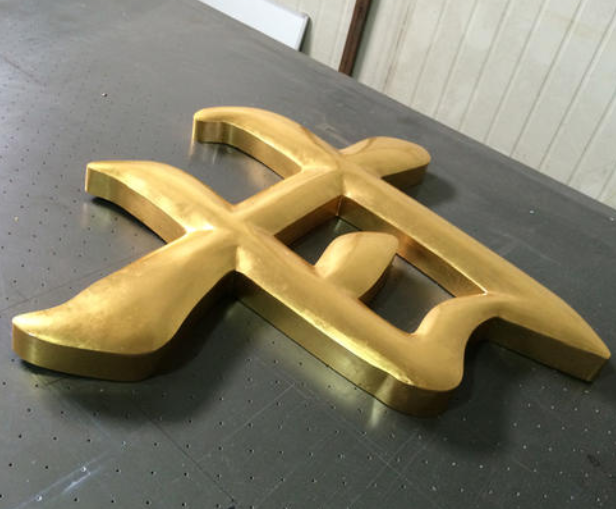 銅字制作效果圖