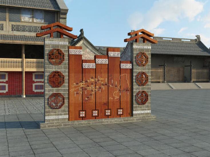 古鎮(zhèn)導視牌制作效果圖
